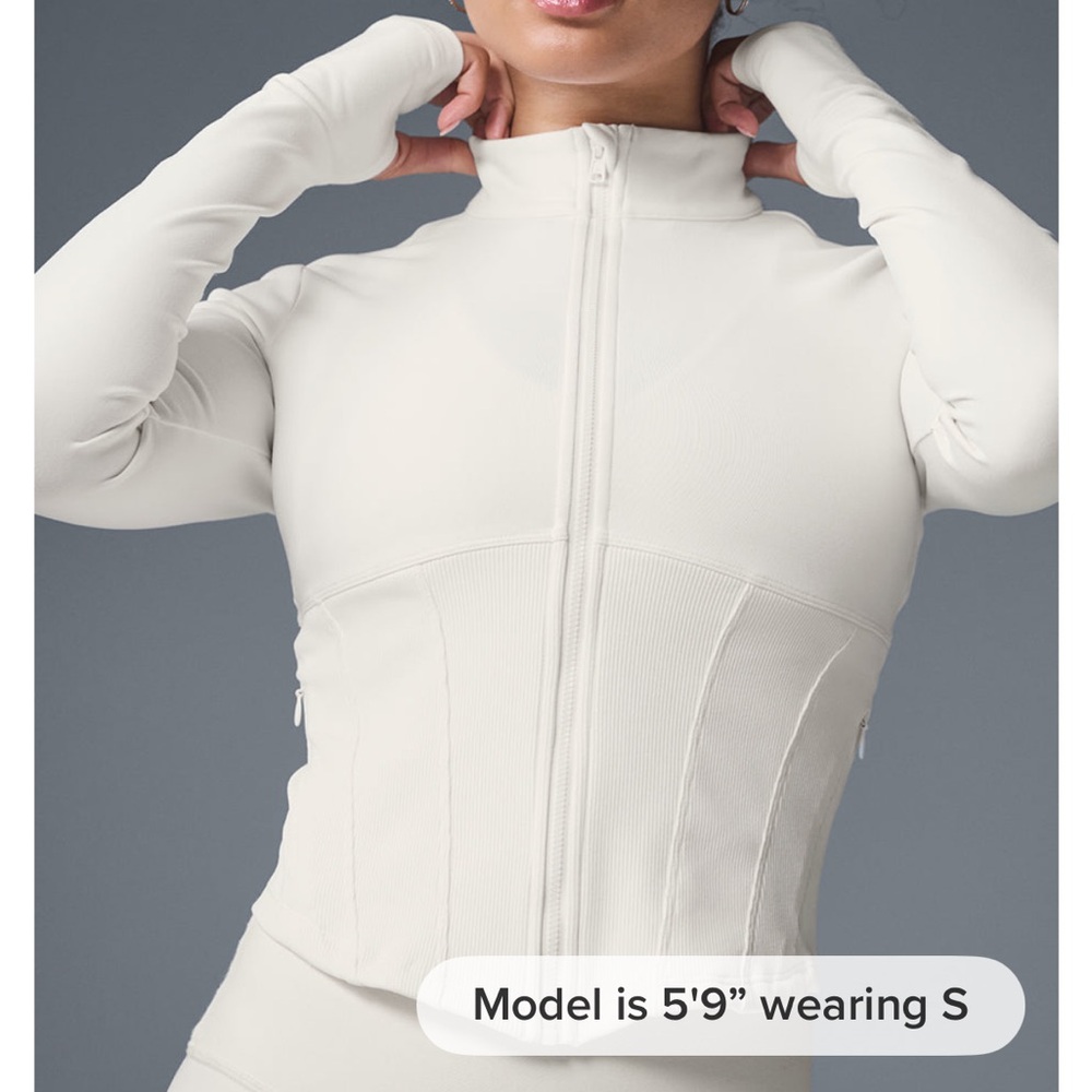 ALO Airbush Corset Full Zip Jacket